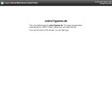 Tablet Screenshot of cobra11games.de